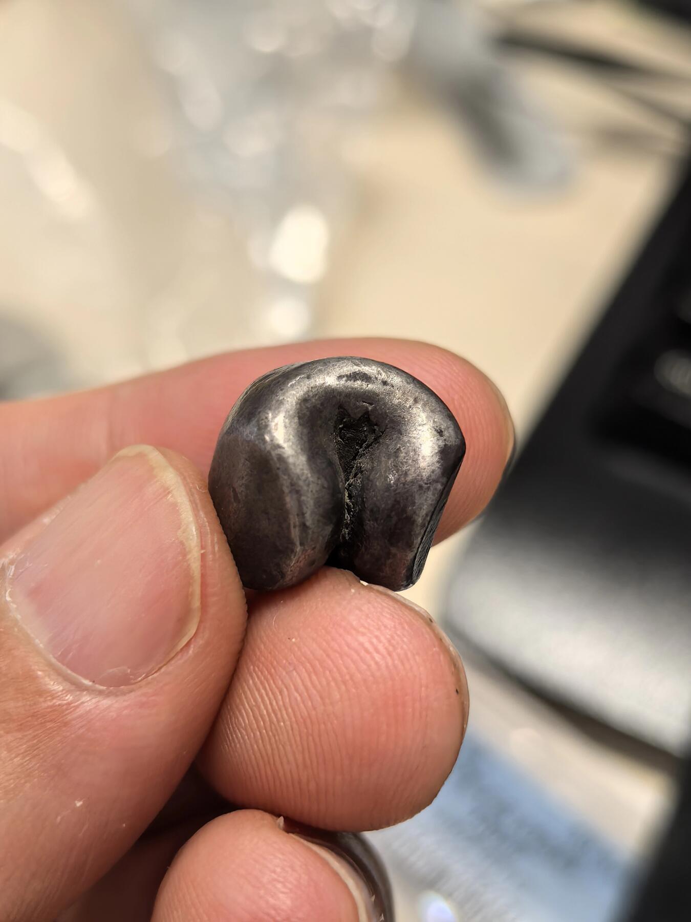 博洋堂世界钱币拍卖第151期（全场包邮） 泰国18世纪子弹银屁股锭 1泰铢 15.4g 收藏级