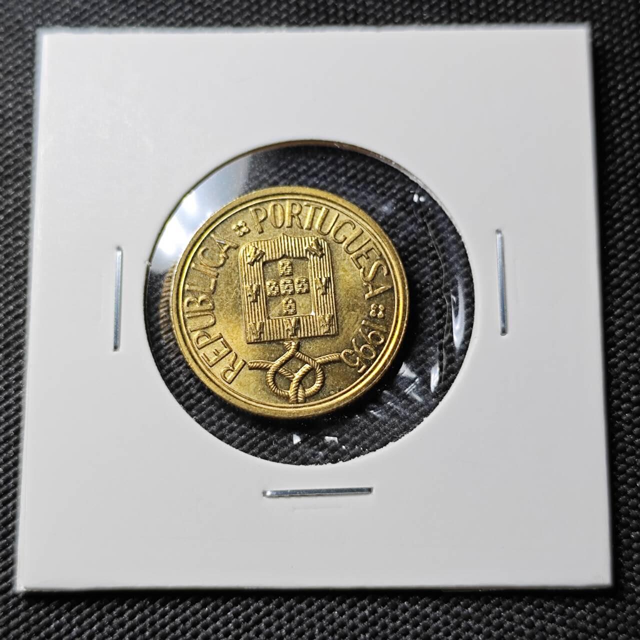 KK钱币收藏小铺 第378期  2月预留时间 周末发货  1995葡萄牙5埃斯库多铜币