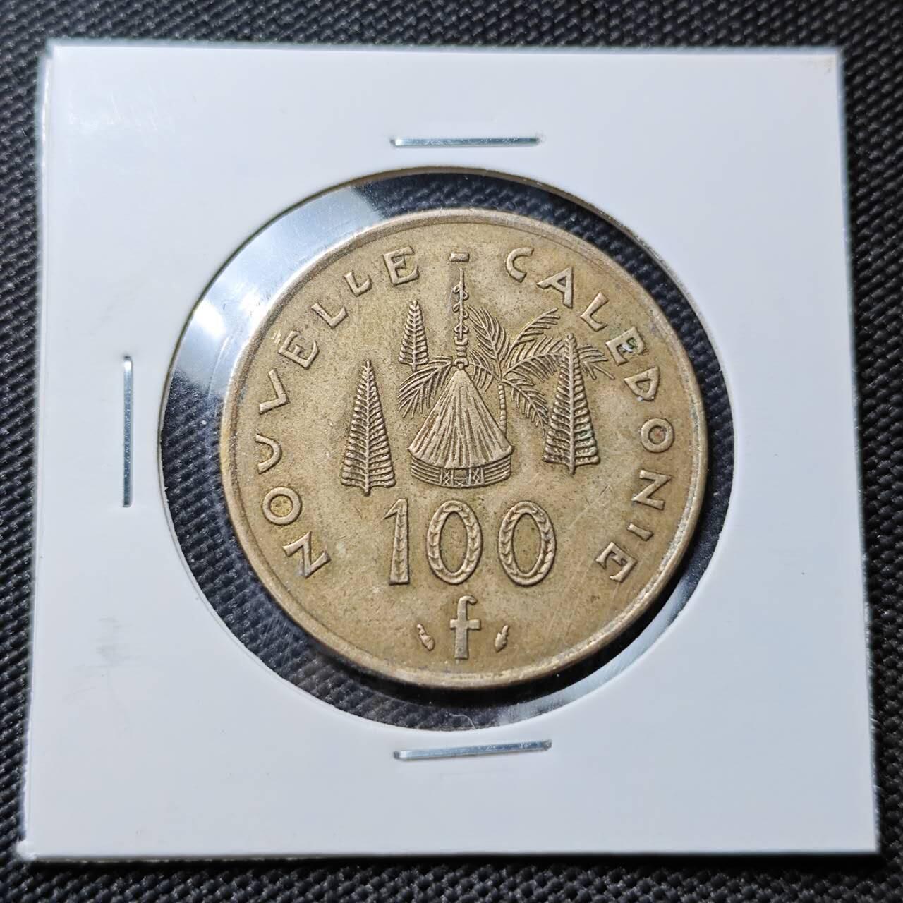KK钱币收藏小铺 第378期  2月预留时间 周末发货  1976法属新喀里多尼亚100法郎