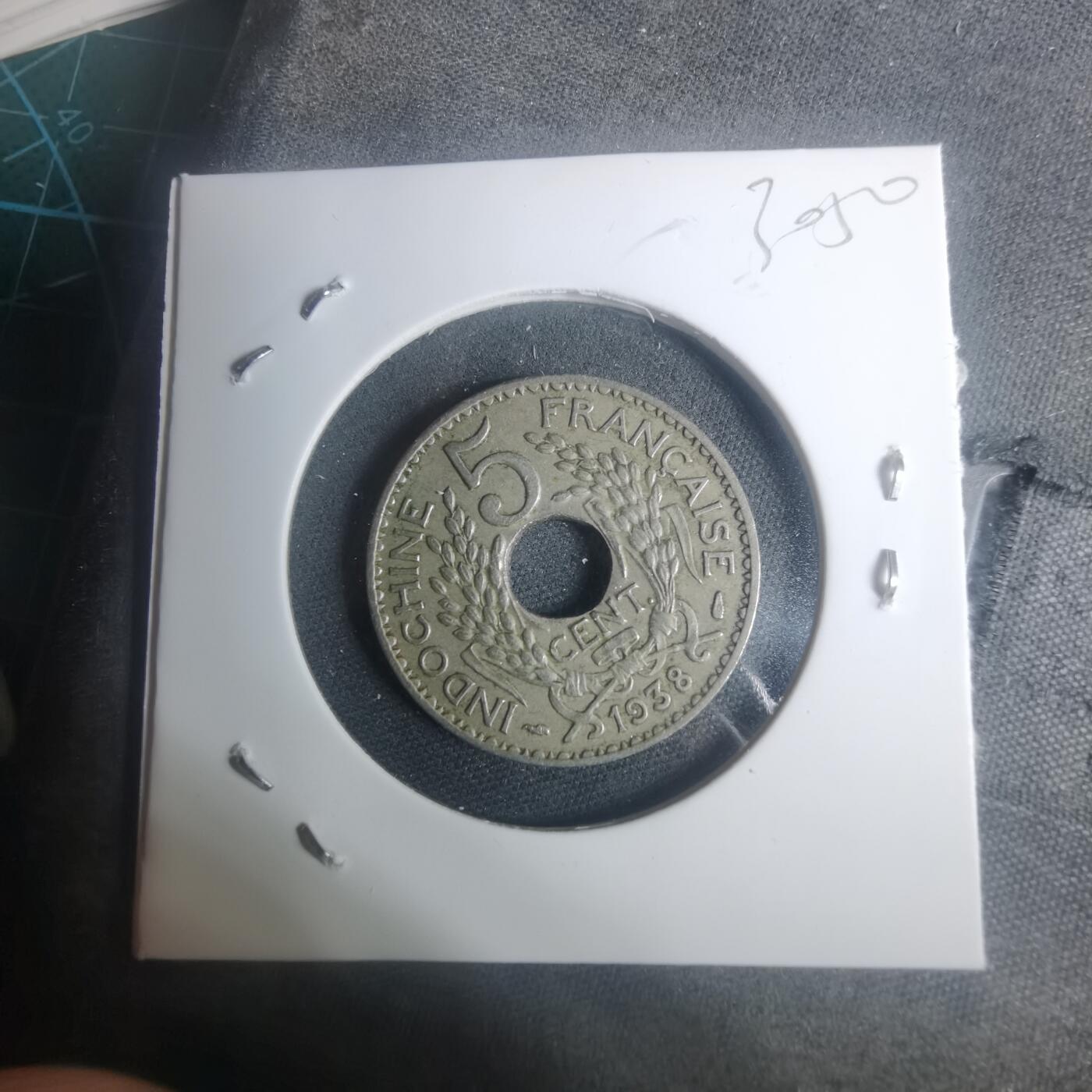 沼泽如烟--第930场 法属印度支那1938年五分