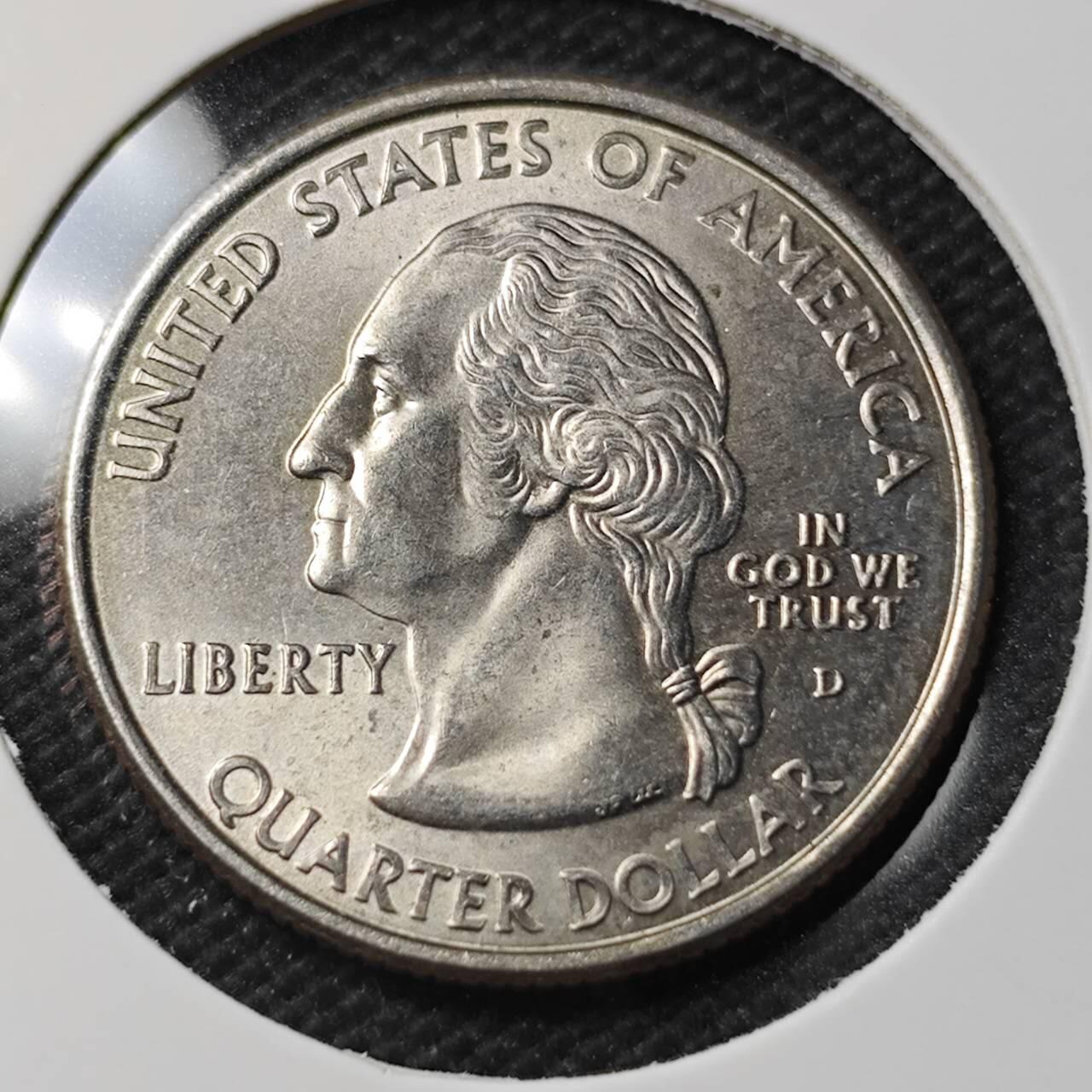 KK钱币收藏小铺 第379期  2月预留时间 周末发货  美国25分纪念币 好品