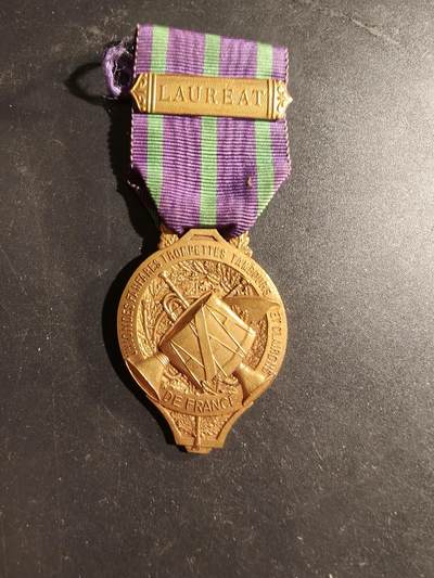 老王徽章第169期 - 法国金级军鼓军号联合会奖章