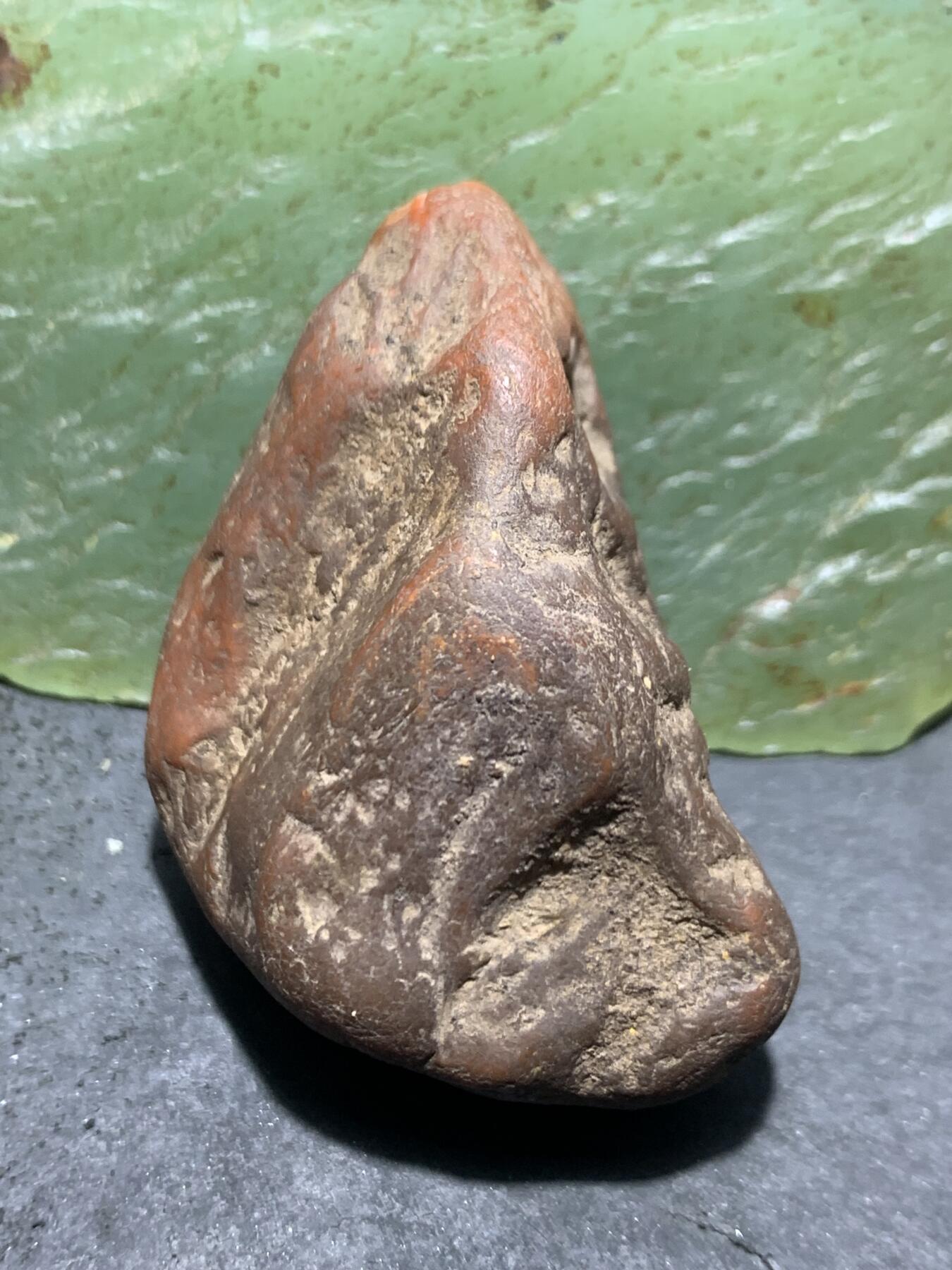 精美川料铁红皮开窗料紫罗兰南红玛瑙原石一颗