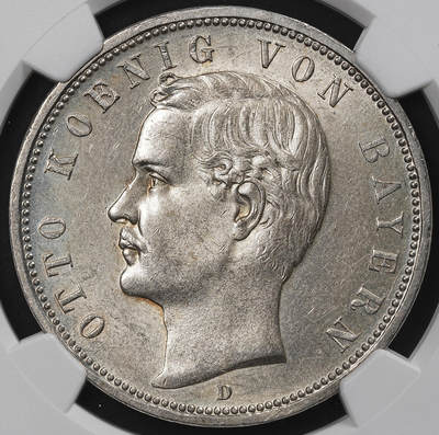 修遠堂世界钱币第九十七期 - NGC MS62 1913年巴伐利亚5马克大银币