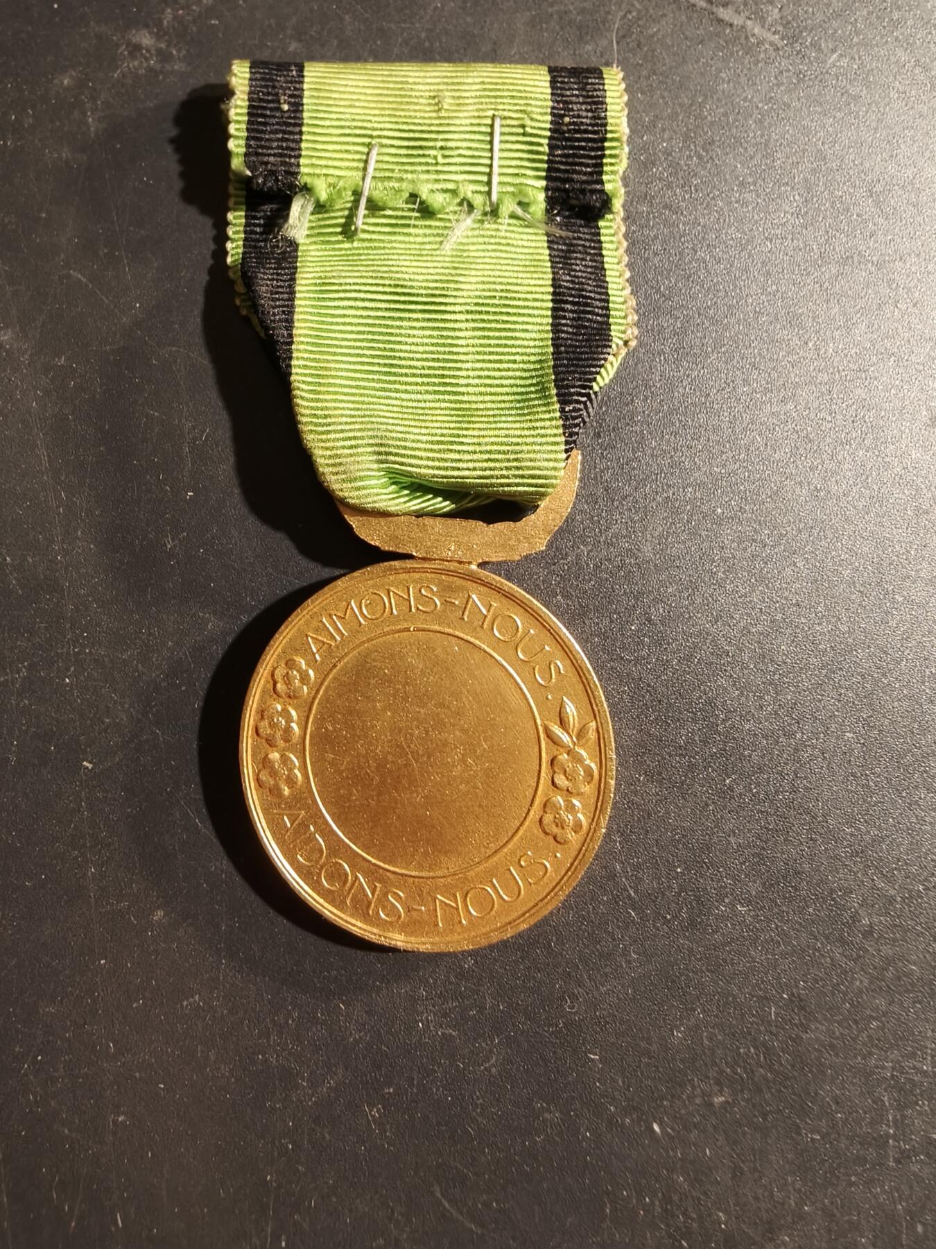 老王徽章第169期 法国鼓励行善国家协会奖章     金级，带勋条