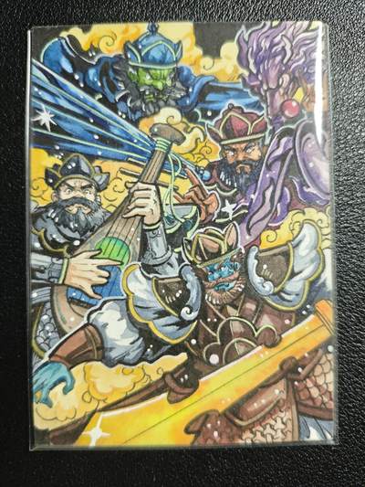 天玑星卡拍第150期《12.11周一截拍》持续收拍收评中 满赠卡需备注 - 【手绘卡】Rubick 四大天王 手绘卡