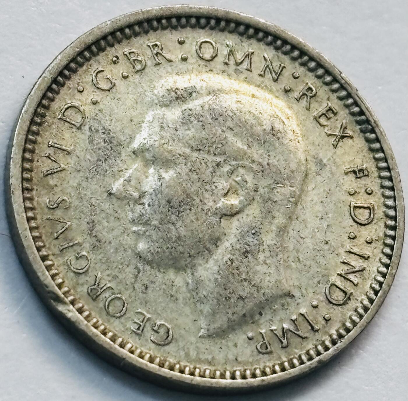 文馨钱币收藏第 285 场，【 长期接收代拍品】银币，评级币，散币场 1948 年英属澳大利亚乔治六世 3 便士银币，第二版关门年只发行 2 年 500 银