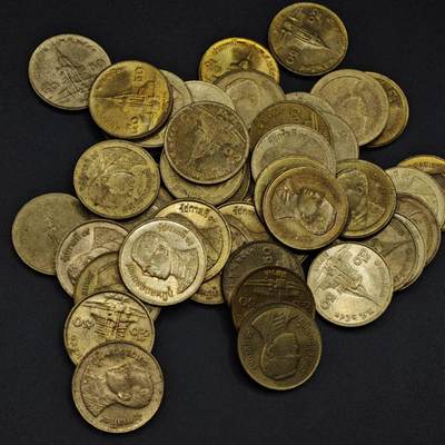 【淘币小摊】实时拍第八百二十五拍   散币场   满百包邮可预留二周 每周一统一发货   - 泰国50萨当铜币45枚