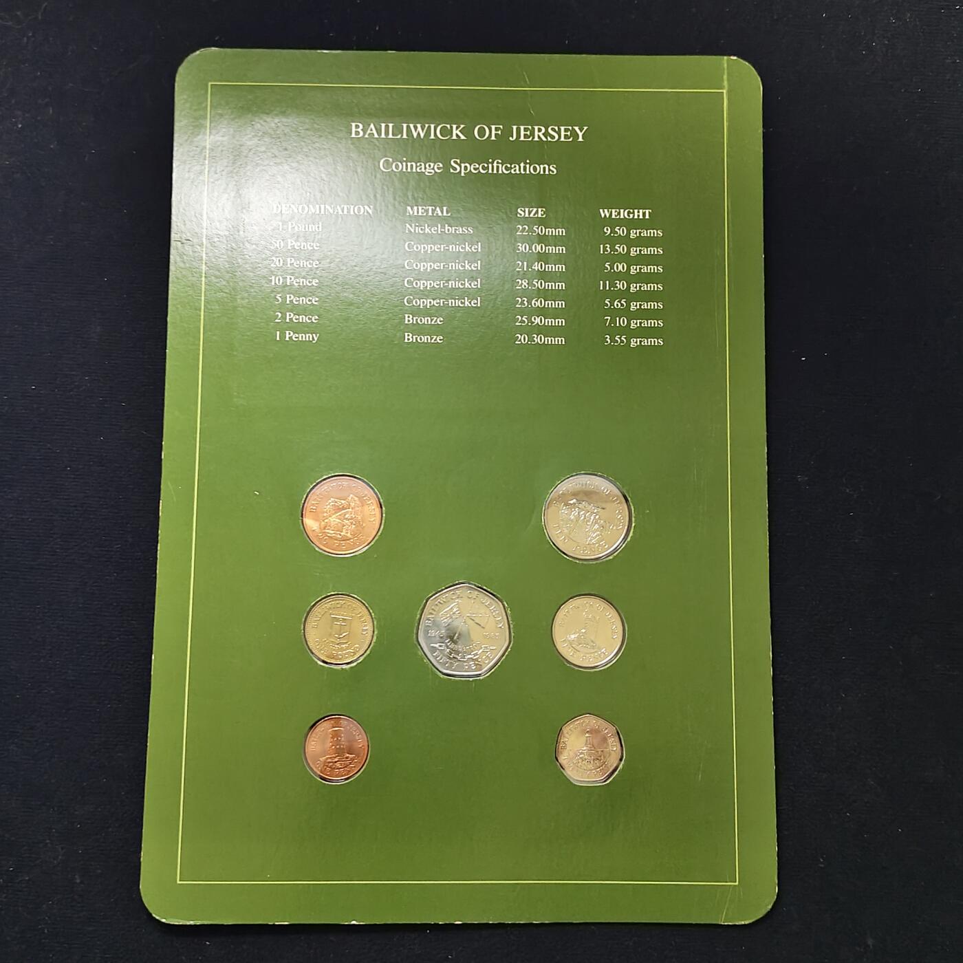 【全场包邮】纯粹捡漏拍485场（免费代拍第22场） 【富兰克林·世界各国硬币系列邮币卡】泽西（英国属地）