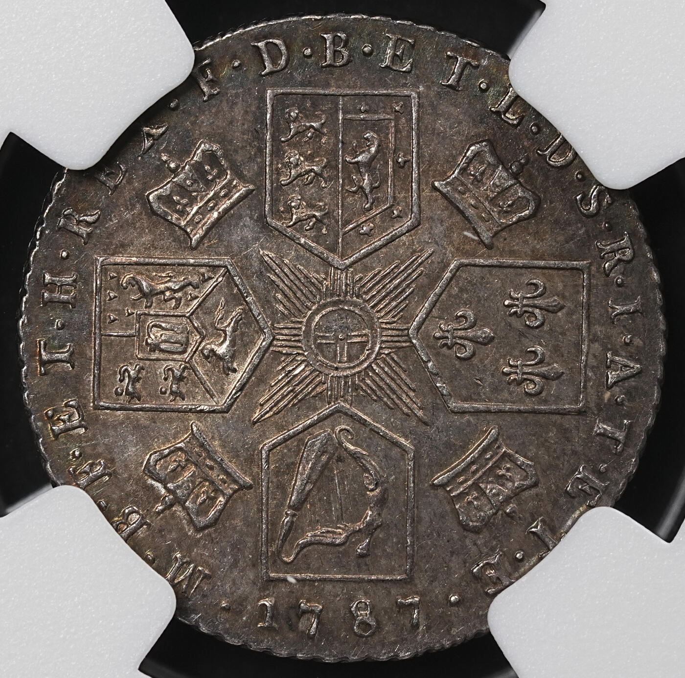 修遠堂世界钱币第九十七期 NGC MS62 1787年英国6便士银币