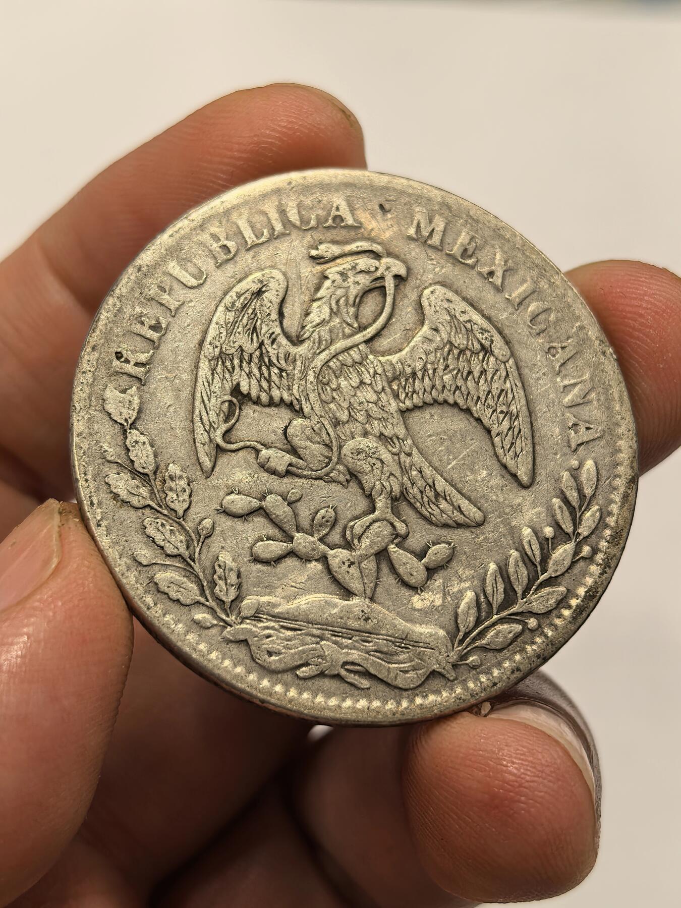 博洋堂世界钱币拍卖第151期（全场包邮） 墨西哥花边鹰洋1876HO AF 好品七级币