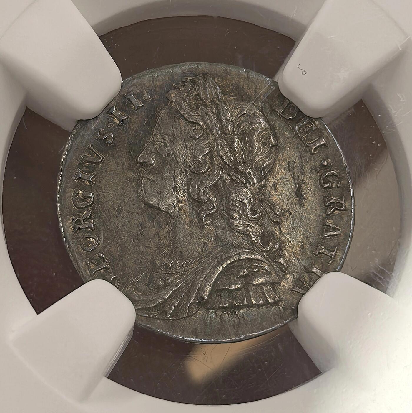 博洋堂世界钱币拍卖第151期（全场包邮） NGC VF20-AU58 英国1729年乔治二世濯足币4枚一套，非常少见，麦稀奇首拍