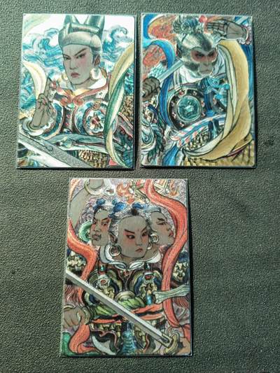 阳大大卡牌拍卖第86期（持续收拍品，周六晚上九点截拍，进群福利早知道） - 【反骨仔】山衡一述 史墨 天庭反骨仔一套3张