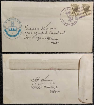 洪涛臻品批发群 精选邮票限时拍卖第1198期  - 1981.3.17美国海军实寄封 贴马萨诸塞州风车邮票2枚, 盖美国海军陆战队司令部邮戳, 贴海军陆战队司令部标签