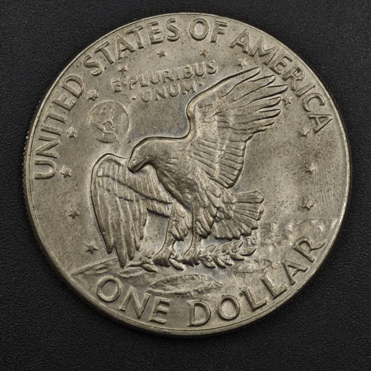 【淘币小摊】实时拍第八百二十五拍   散币场   满百包邮可预留二周 每周一统一发货   美国1974年月球鹰美元