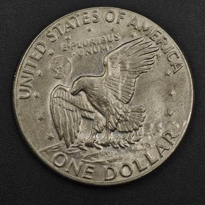 【淘币小摊】实时拍第八百二十五拍   散币场   满百包邮可预留二周 每周一统一发货   - 美国1974年月球鹰美元