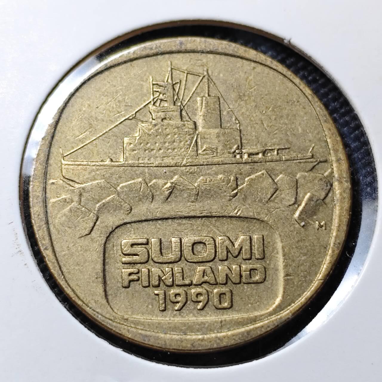 KK钱币收藏小铺 第378期  2月预留时间 周末发货  芬兰5马克破冰船