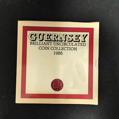 【全场包邮】纯粹捡漏拍485场（免费代拍第22场） - 【少见】根西1986年皇家造币厂出品官方年度流通套币-量5000-MS3