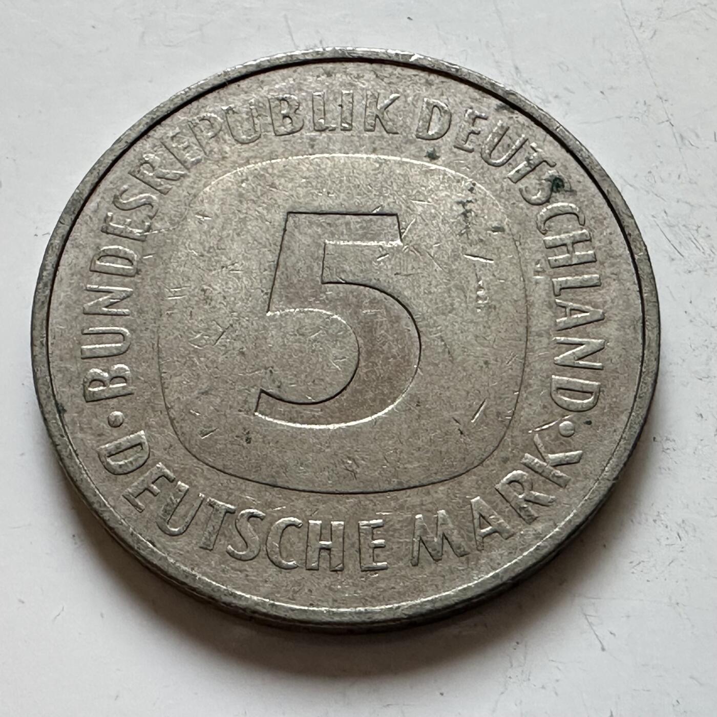 🌹外币初藏🌹🐯2025年第140场  每周二四六晚8️⃣点 接代拍 德国1982年J版5马克