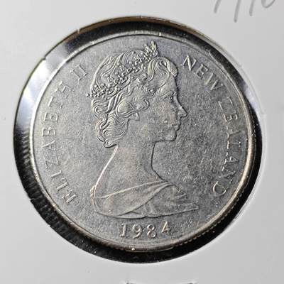 KK钱币收藏小铺 第379期  2月预留时间 周末发货 -  1984新西兰浅雕版 加拿大代铸50分