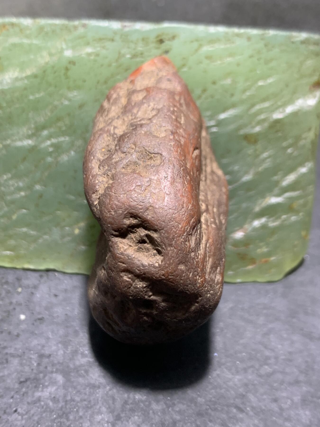 精美川料铁红皮开窗料紫罗兰南红玛瑙原石一颗