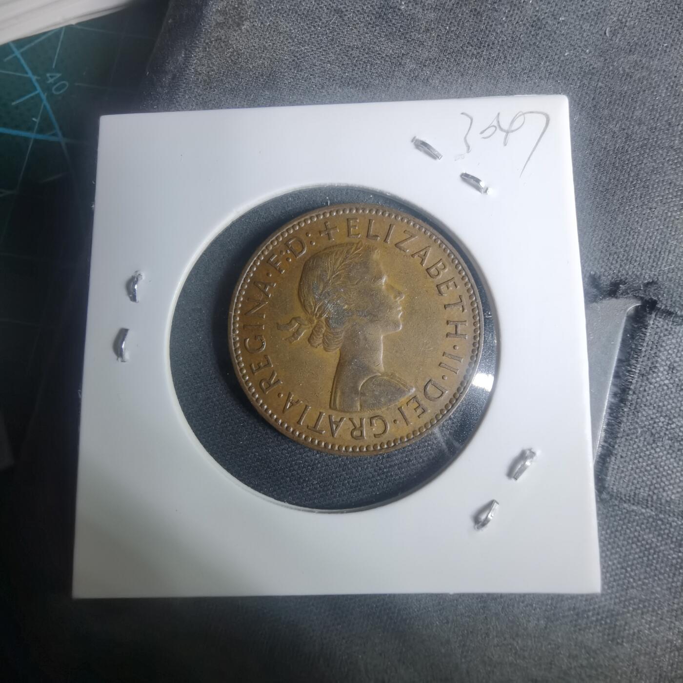 沼泽如烟--第930场 英国1963年半便士