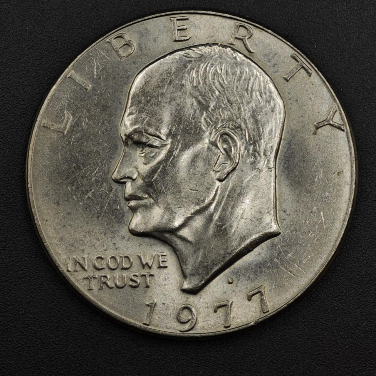 【淘币小摊】实时拍第八百二十五拍   散币场   满百包邮可预留二周 每周一统一发货   美国1977年月球鹰美元