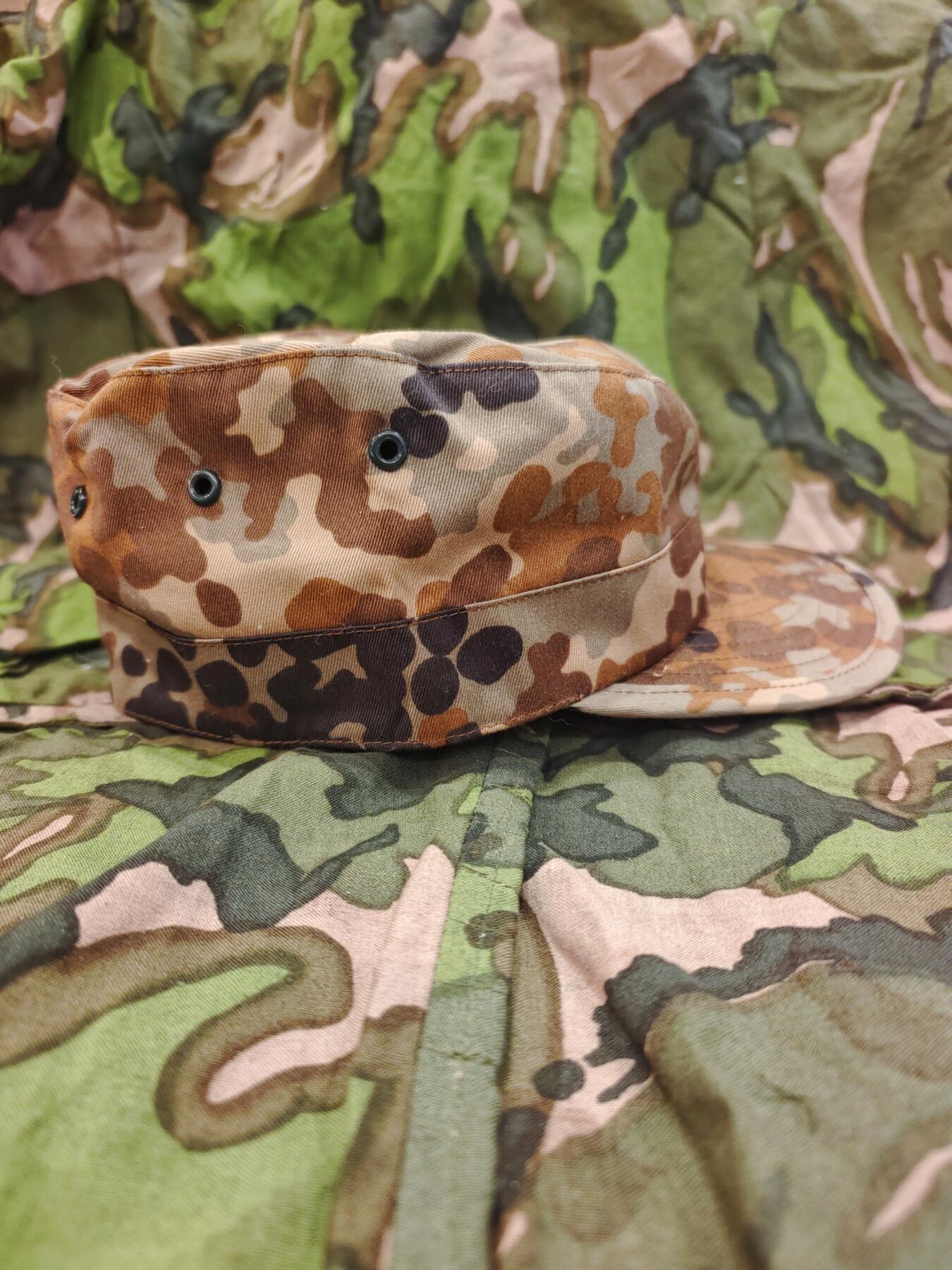 03德式斑点迷彩作训帽58头围