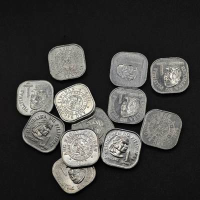 【淘币小摊】实时拍第八百二十五拍   散币场   满百包邮可预留二周 每周一统一发货   - 菲律宾1分铝币12枚