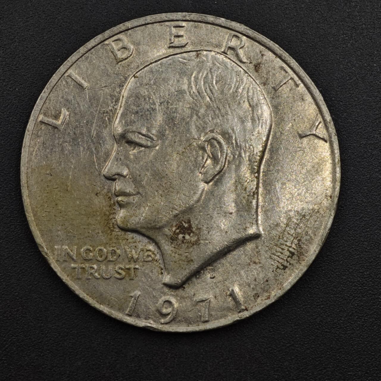 【淘币小摊】实时拍第八百二十五拍   散币场   满百包邮可预留二周 每周一统一发货   美国1971年月球鹰美元