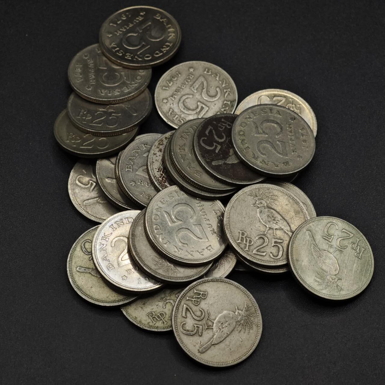 【淘币小摊】实时拍第八百二十五拍   散币场   满百包邮可预留二周 每周一统一发货   印尼25卢比28枚