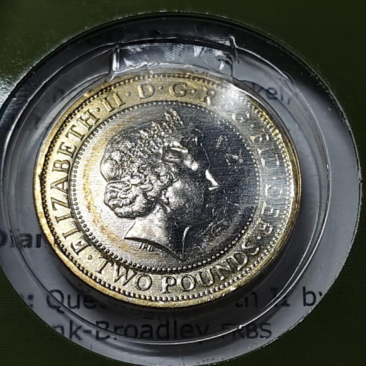 【全场包邮】纯粹捡漏拍485场（免费代拍第22场） 英国2014年2镑一战百年官方卡装双色纪念币