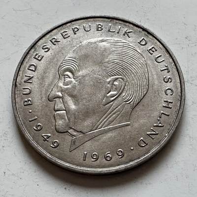 🌹外币初藏🌹🐯2025年第140场  每周二四六晚8️⃣点 接代拍 - 德国1982年G版 2马克 阿登纳