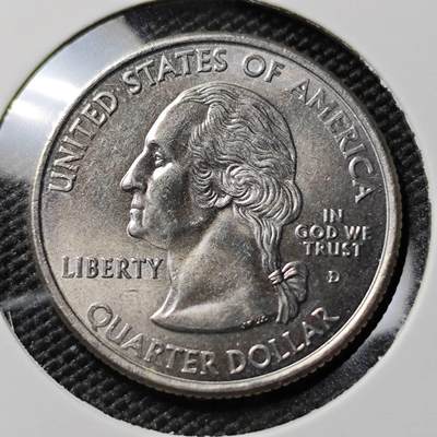 KK钱币收藏小铺 第378期  2月预留时间 周末发货 - 美国25分纪念币 好品 