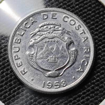 KK钱币收藏小铺 第378期  2月预留时间 周末发货 -  1958哥斯达黎加5分