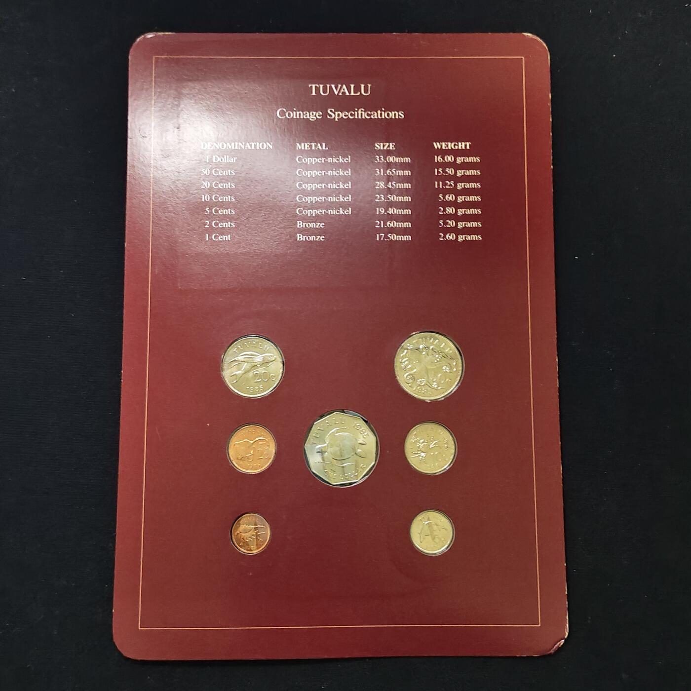 【全场包邮】纯粹捡漏拍485场（免费代拍第22场） 【富兰克林·世界各国硬币系列邮币卡】图瓦卢