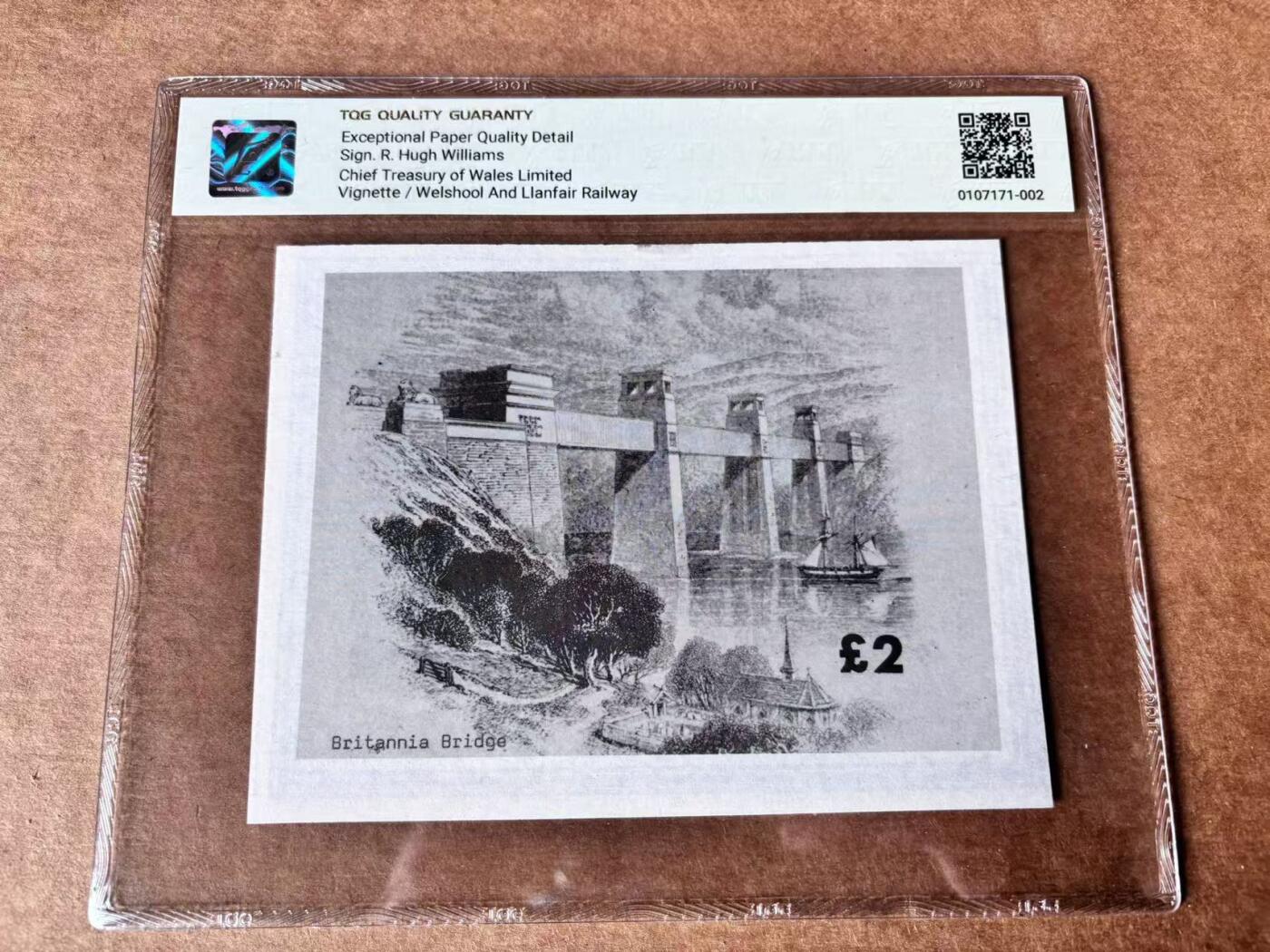 【Blue Auction】世界纸币精拍第761期——18级TOP拍卖/信誉/品质/专业/高效💫 【样钞】英国 威尔士黑绵羊公司 1969-72年2镑 TQG65EPQ 