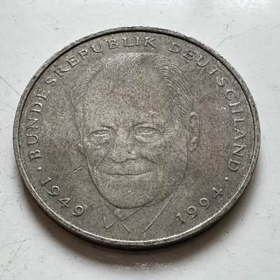 🌹外币初藏🌹🐯2025年第140场  每周二四六晚8️⃣点 接代拍 - 德国1994年F版 2马克 德国前总理勃兰特 华沙一跪获诺贝尔和平奖