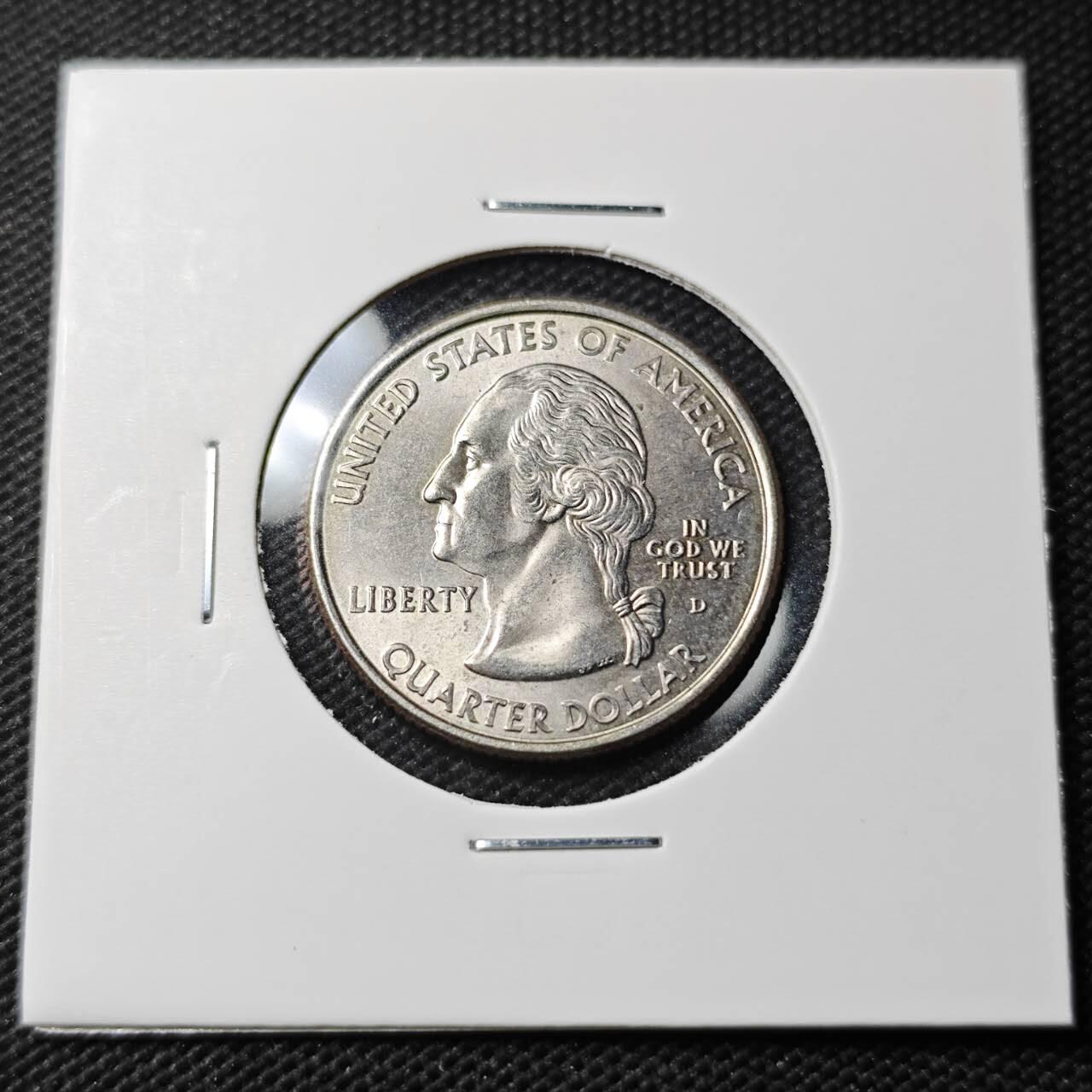 KK钱币收藏小铺 第379期  2月预留时间 周末发货  美国25分纪念币 好品