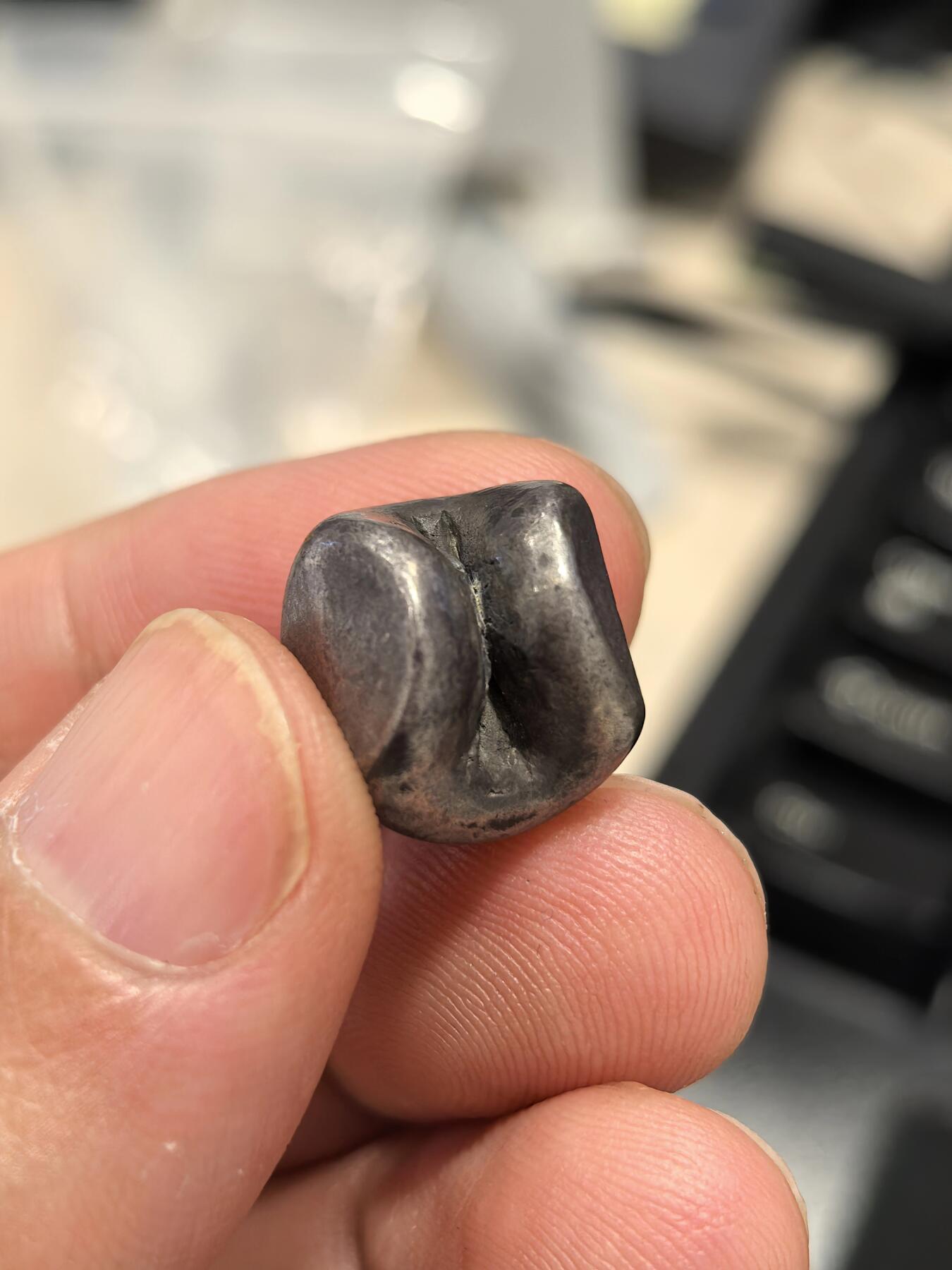 博洋堂世界钱币拍卖第151期（全场包邮） 泰国18世纪子弹银屁股锭 1泰铢 15.4g 收藏级