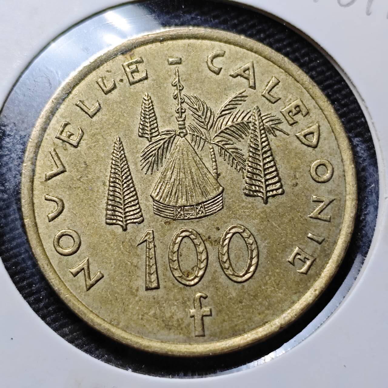 KK钱币收藏小铺 第378期  2月预留时间 周末发货  2008法属新喀里多尼亚100法郎