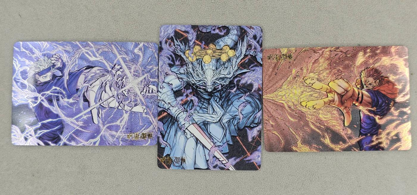 龙虎卡牌六七场 （无佣金，周六结拍，欢迎送拍） 粗闪3张 咒术回战