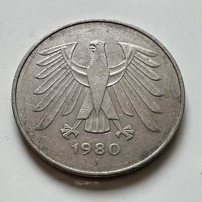 🌹外币初藏🌹🐯2025年第140场  每周二四六晚8️⃣点 接代拍 - 德国1980年J版5马克