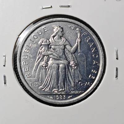 KK钱币收藏小铺 第378期  2月预留时间 周末发货 -  1983法属新喀里多尼亚2法郎