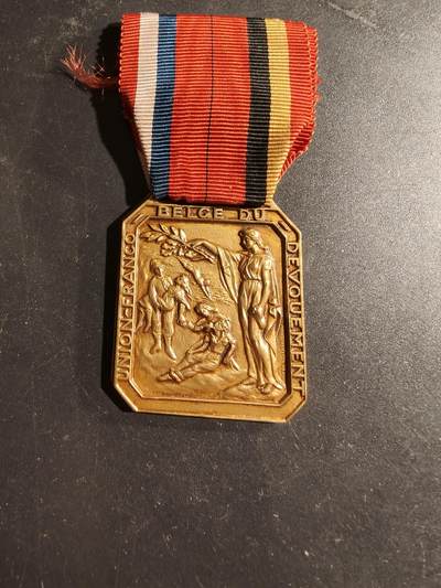 老王徽章第169期 - 铜级法国比利时奉献联盟奖章     “法比奉献联盟”是一个法国和比利时之间的协会，旨在表彰两国公民在民事服务，特别是消防和救援服务方面的英勇行为和奉献精神。