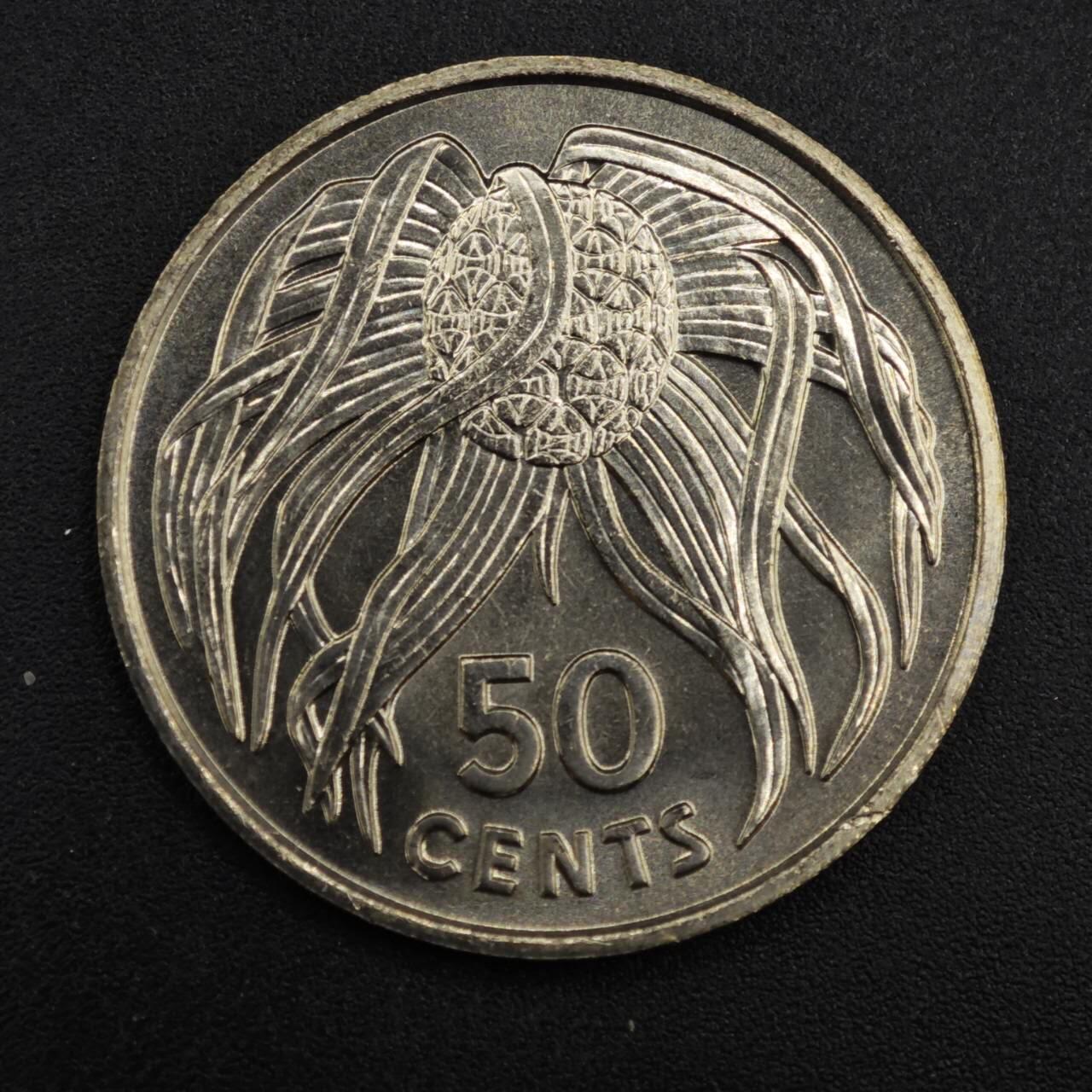 【淘币小摊】实时拍第八百二十六拍   散币场   满百包邮可预留二周 每周一统一发货   基里巴斯1979年果实50分镍币