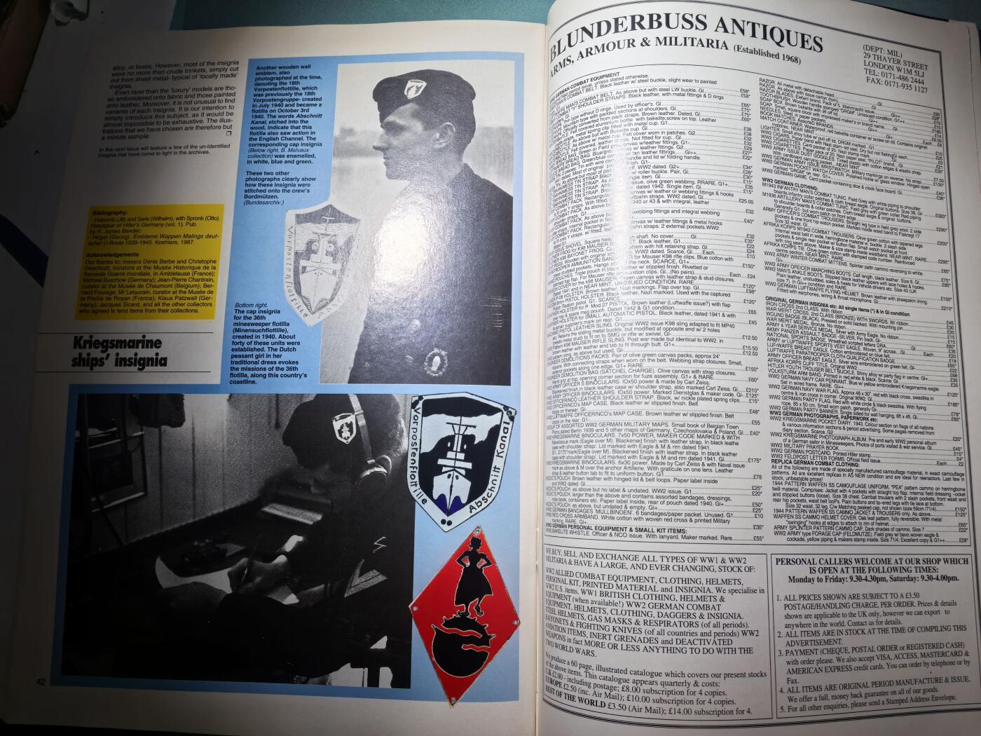 盛世勋华——号角文化勋章邮票专场拍卖第293期 法国出版英语版Militaria杂志 1995年12月第22期 50页