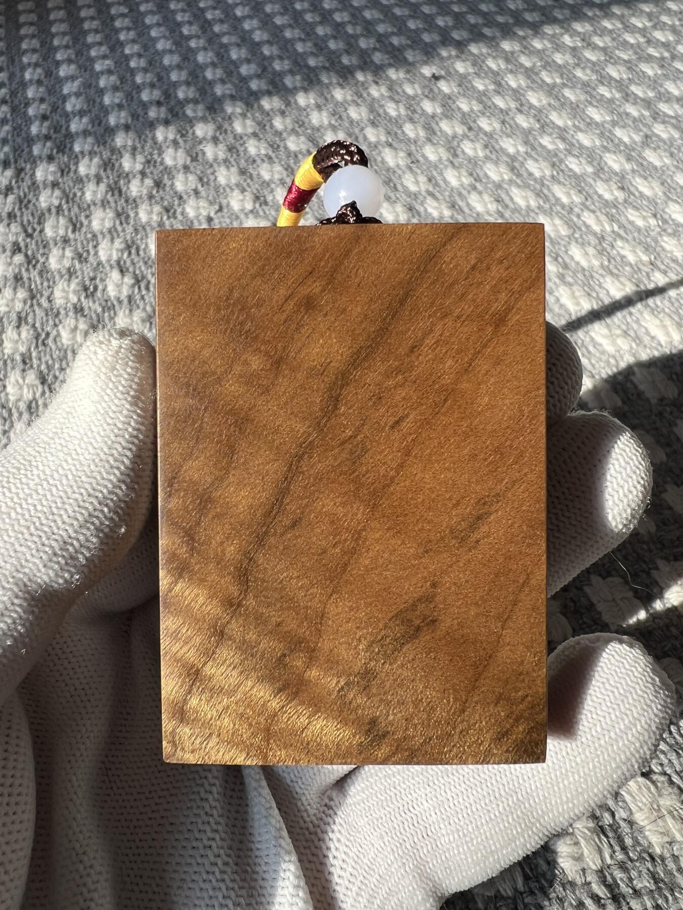 零元拍：NO.3金丝楠牌子，香喷喷的小金砖，金光闪闪，64.5/46/12.5MM