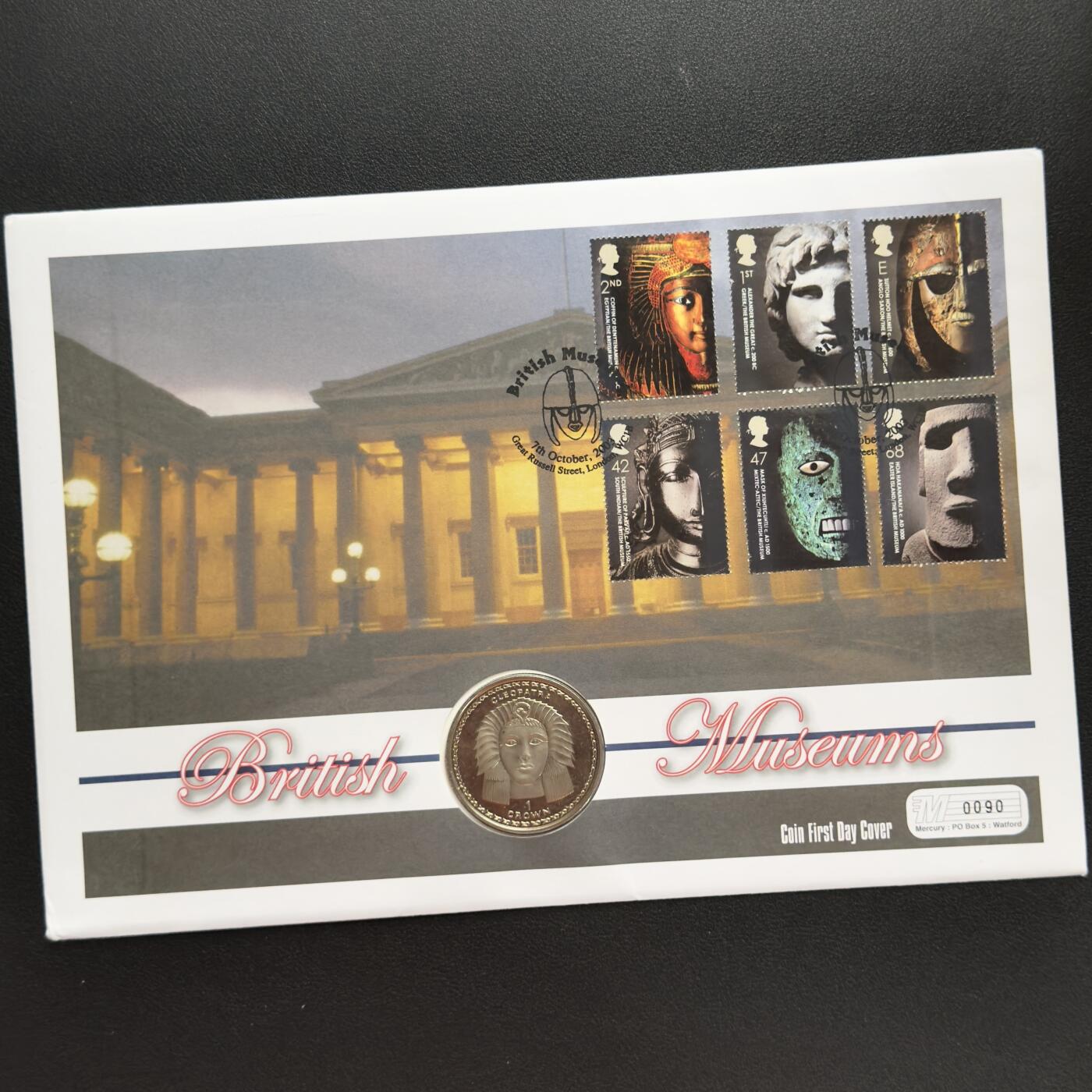 ＜小葵钱铺＞第67期·克朗币·银币场·满200包邮，不寄存·12月15日发货 〈邮币封〉直布罗陀1997年古典人物·克利奥帕特拉1克朗纪念币