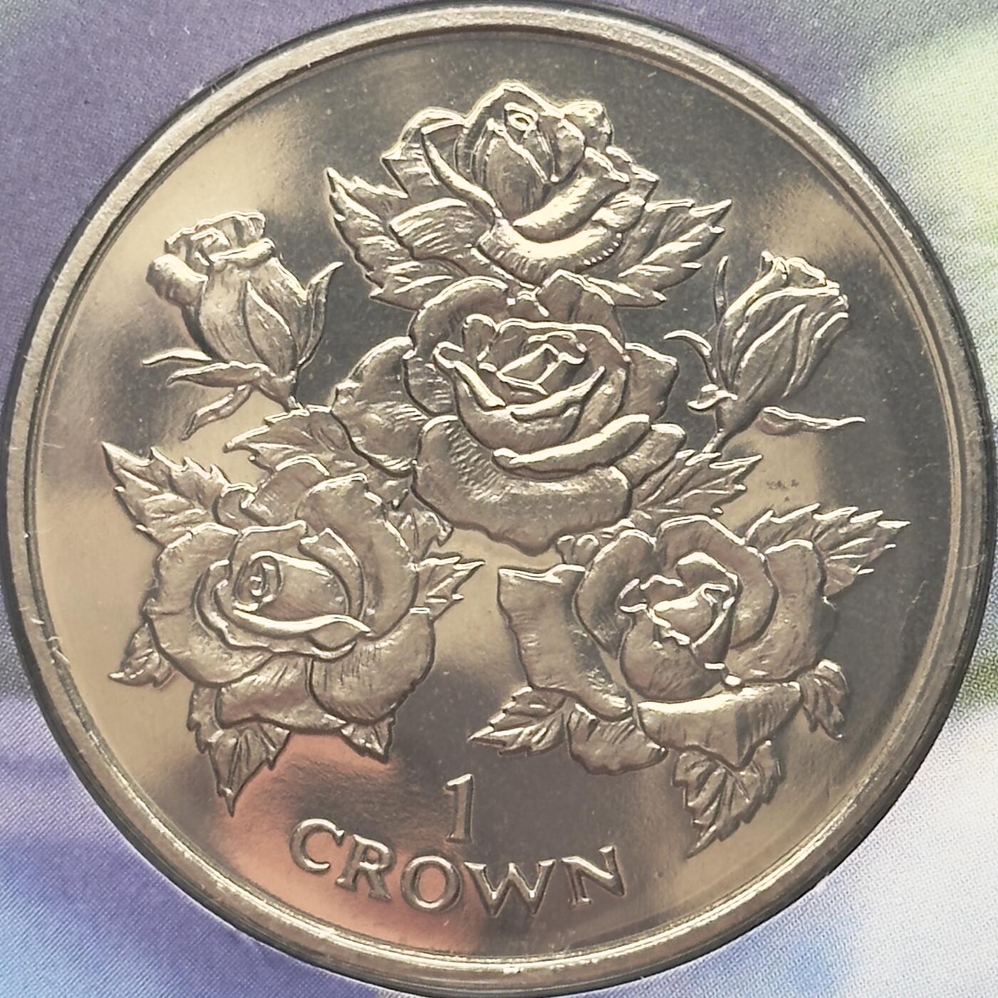 ＜小葵钱铺＞第67期·克朗币·银币场·满200包邮，不寄存·12月15日发货 〈邮币封〉直布罗陀1996年玫瑰1克朗纪念币